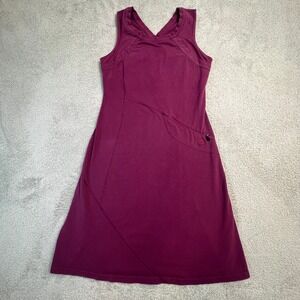 Mountain Hardwear Womens Small Sleeveless Active Dress Plum Purple Zipper Pocket